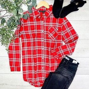 Brand new red flannel long sleeve shirt.
